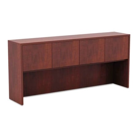 Alera Alera Hutch with Doors - 70-5/8"W x 15"D x 35-1/2"H - Medium Cherry - Valencia Series VA287215MC